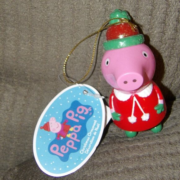 PEPPA PIG Ice Skating Christmas Tree 4" ORNAMENT Kurt Adler Decoration - Picture 1 of 6